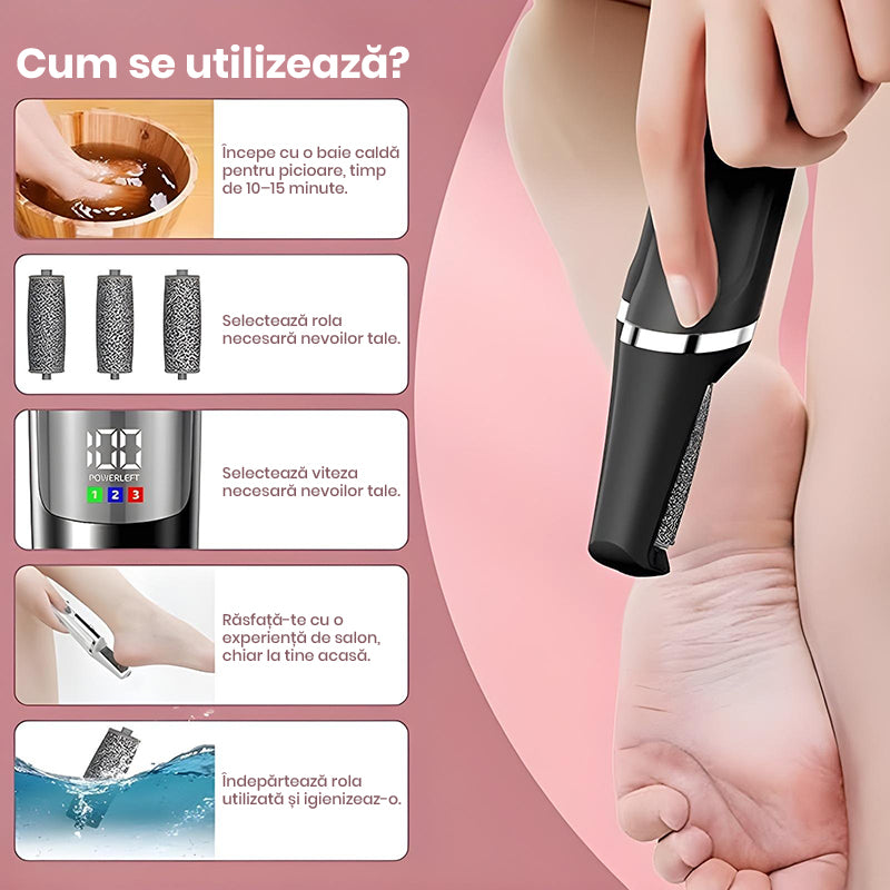 Pila Electrica pentru Calcaie si Talpi Ewenta SOFTGLOW