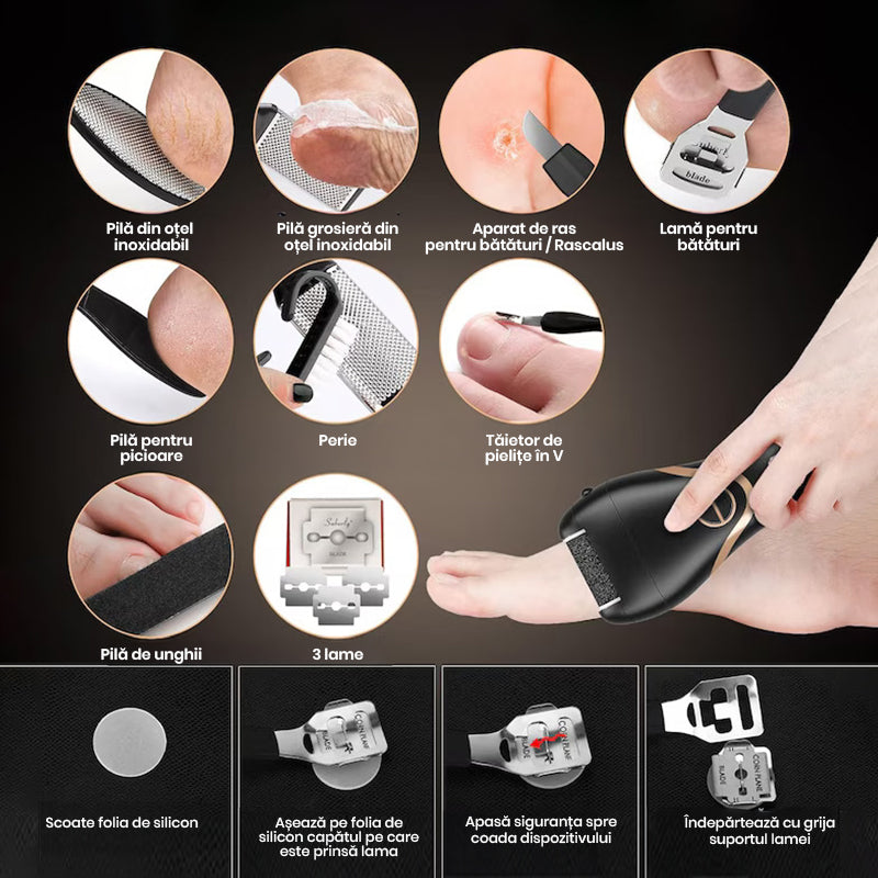 Pila Electrica pentru Talpi si Calcaie Ewenta SILKFEET