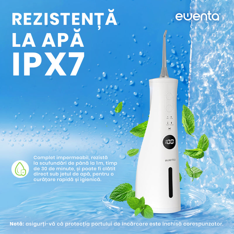 Irigator Bucal tip Dus Bucal Ewenta®AQUA PRO , Alb