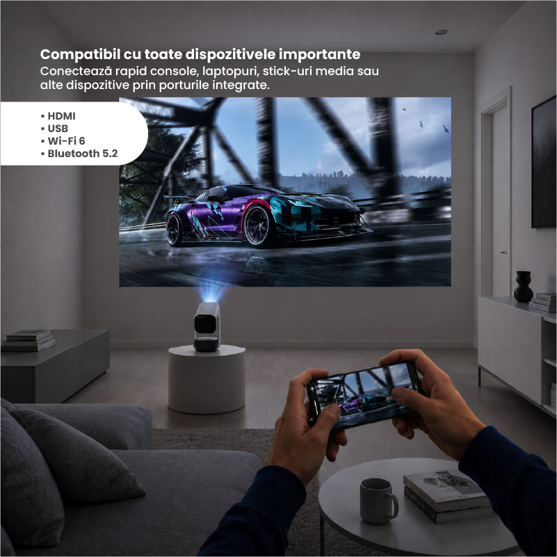 Videoproiector Portabil Ewenta® PRO VISION