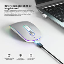 Mouse Wireless Reincarcabil Ewenta, Soft Click