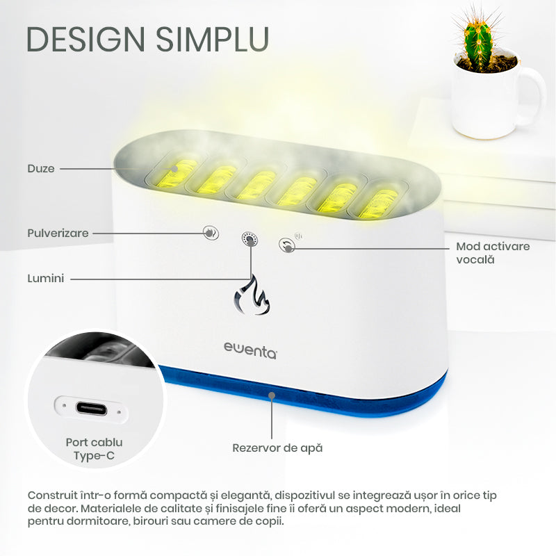 Umidificator de Aer Ultrasonic Ewenta PURE