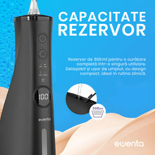 Irigator Bucal tip Dus Bucal Ewenta®AQUA PRO , Negru