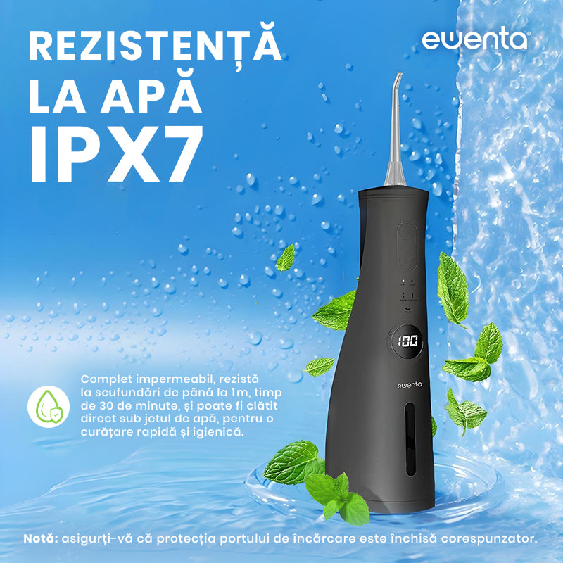 Irigator Bucal tip Dus Bucal Ewenta®AQUA PRO , Negru