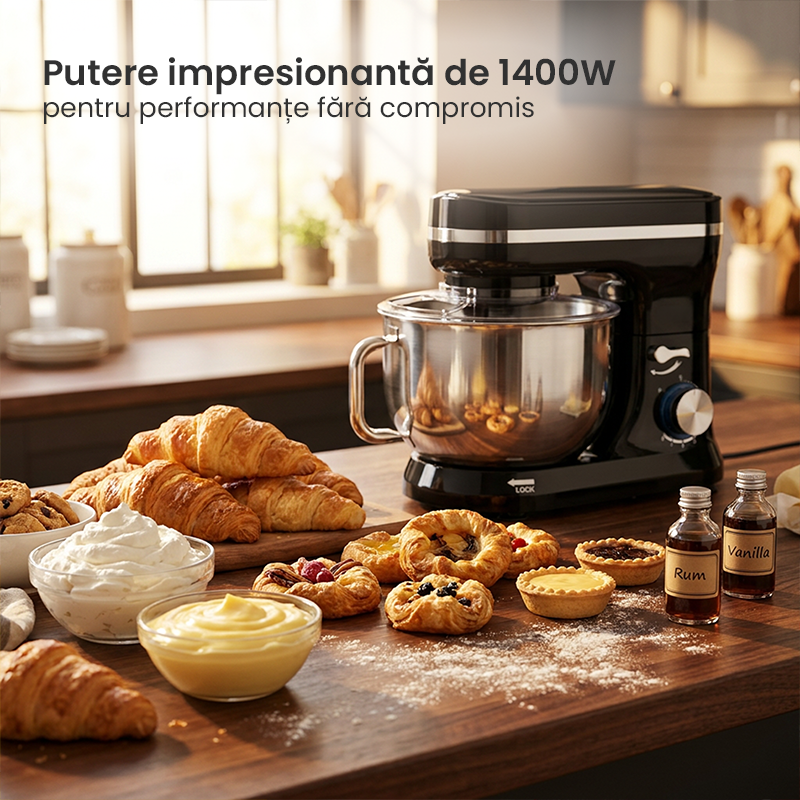 Mixer cu Bol de 6L din Inox Ewenta® MegaMix Pro