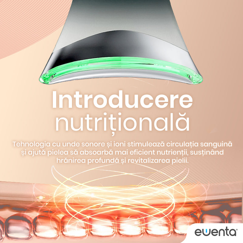 Dispozitiv Facial Profesional 7 in 1 Pentru Masaj Facial, Curatare, Lifting Ewenta LIFT PRO